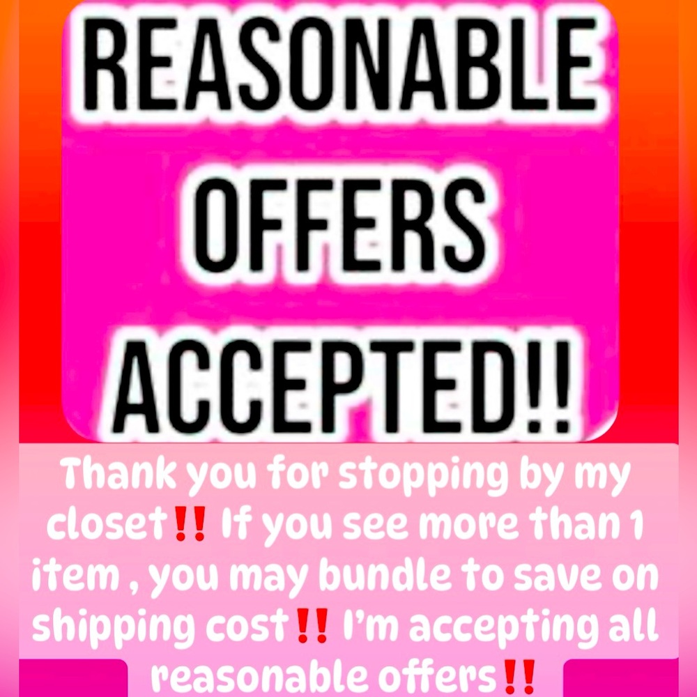 Reasonable Offers Accepted‼️